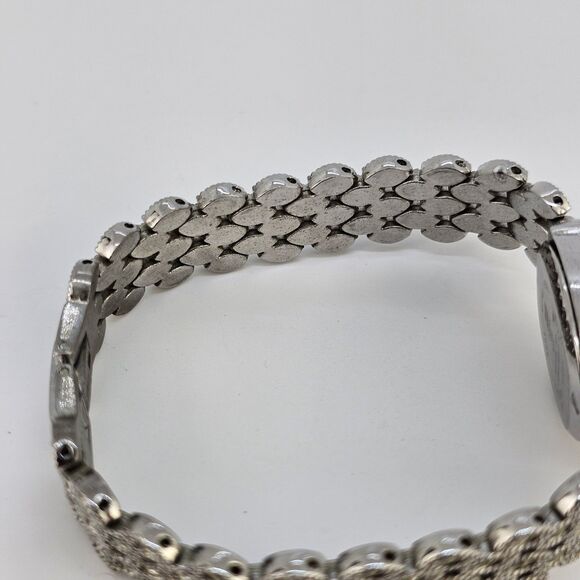 Gruen Women's Watch 18MM Gray Dial Gray Bracelet Band 6" New Battery - Picture 11 of 13